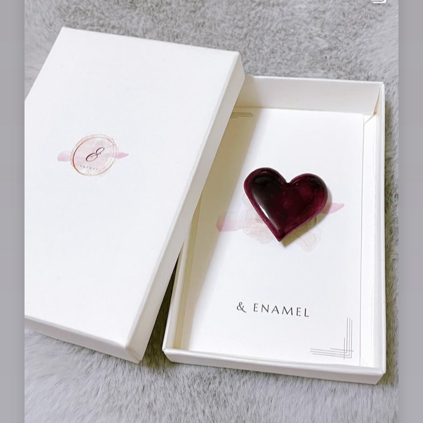 【一番人気】HEART NORMAL 七宝焼帯留