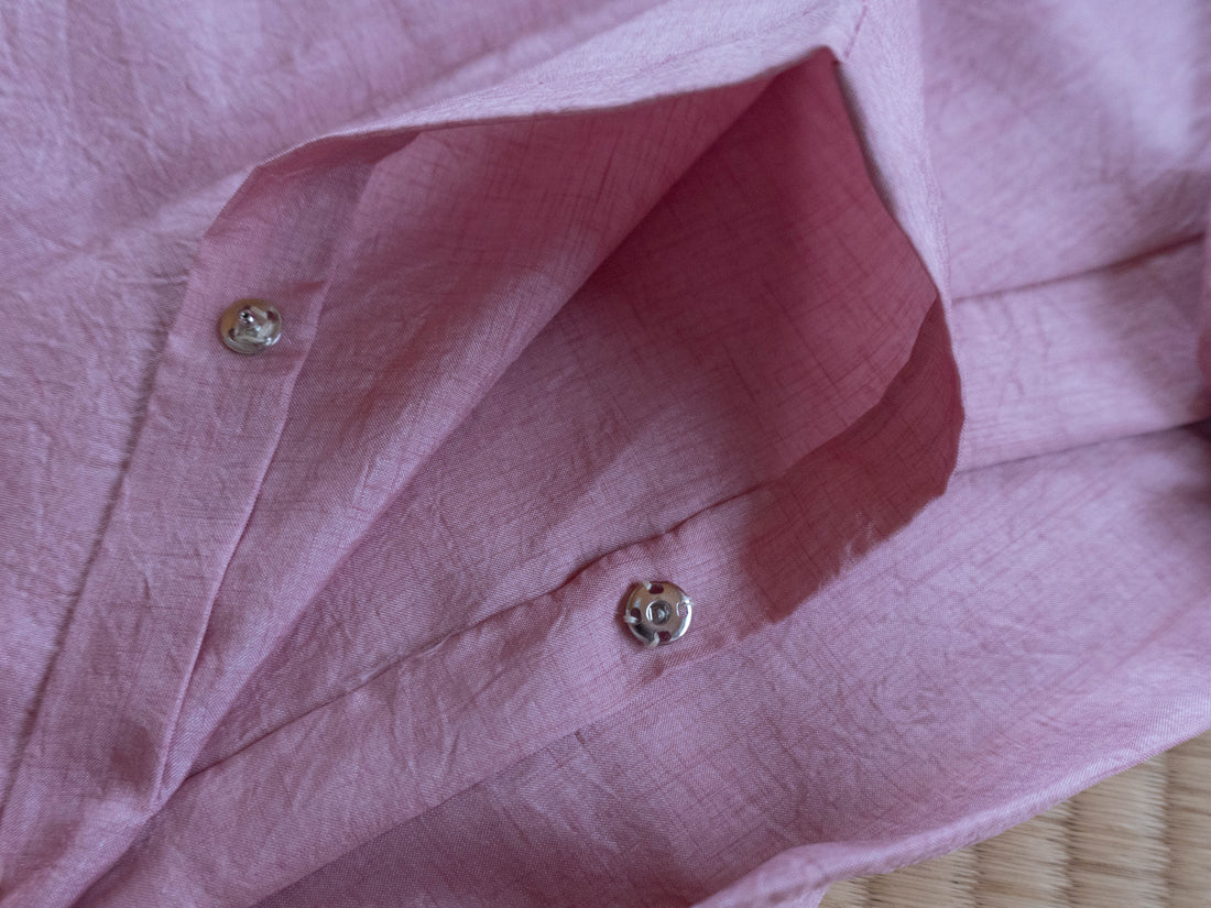 雨コートの袖を閉じたい！